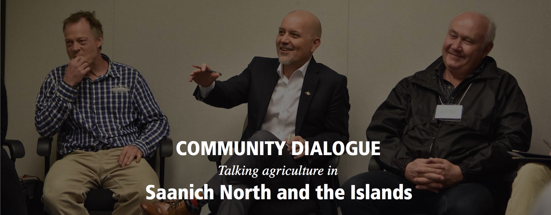 Talking agriculture in Saanich North and the Islands