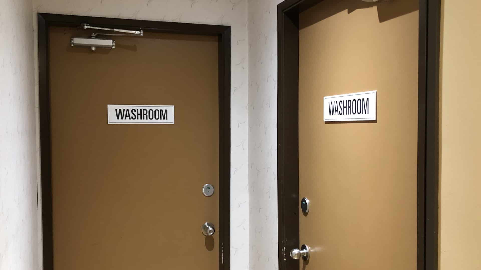 They are just washrooms!