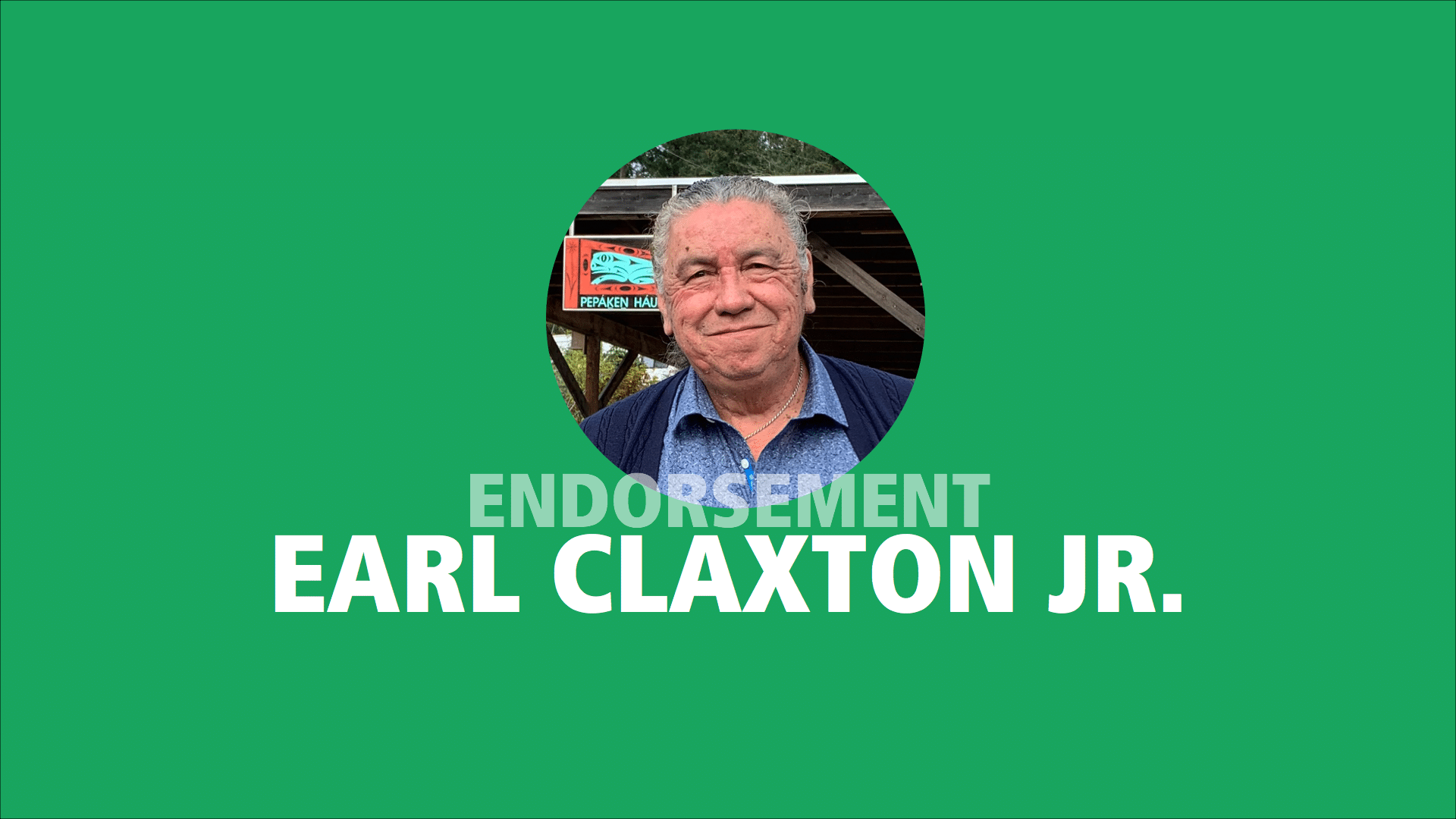 Earl Claxton Jr. endorses Adam Olsen