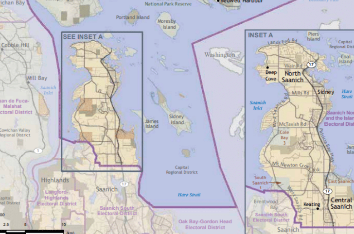 Submit your feedback on boundary changes proposed for Saanich North and the Islands