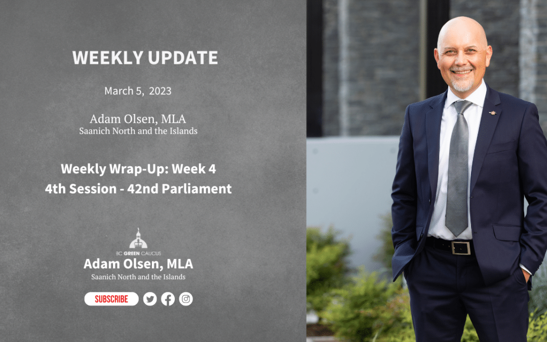 Weekly Wrap-Up: Week 4 of the 4th Session (42nd Parliament)